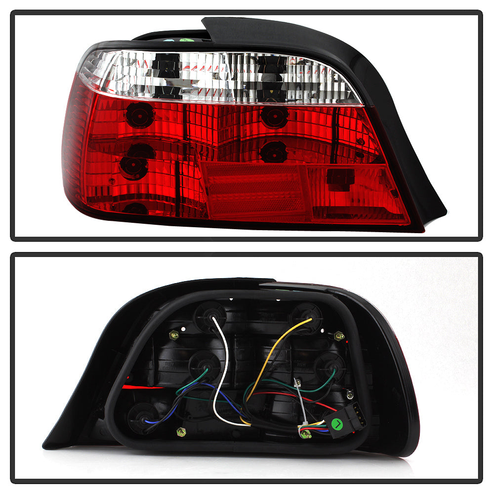 Rückleuchten für BMW E46 Coupe/Cabrio rot klar LED mit Kabelbaum