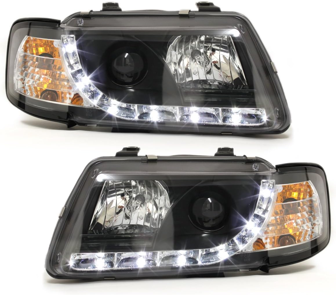 LED Scheinwerfer Set für Audi 80 B4 1991-1994 in schwarz