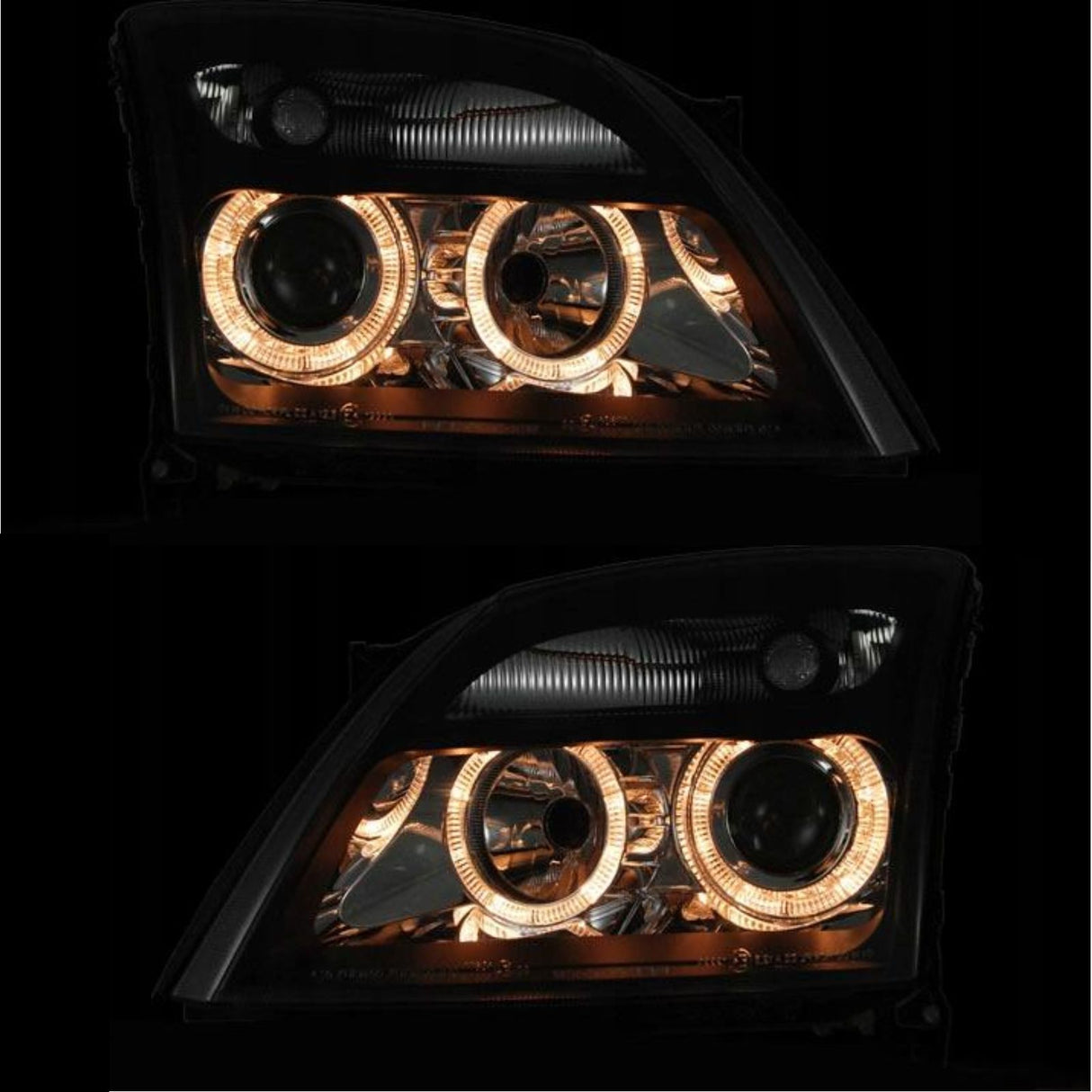 Scheinwerfer für Opel Vectra C 04.2002-08.2005 Angel Eyes schwarz