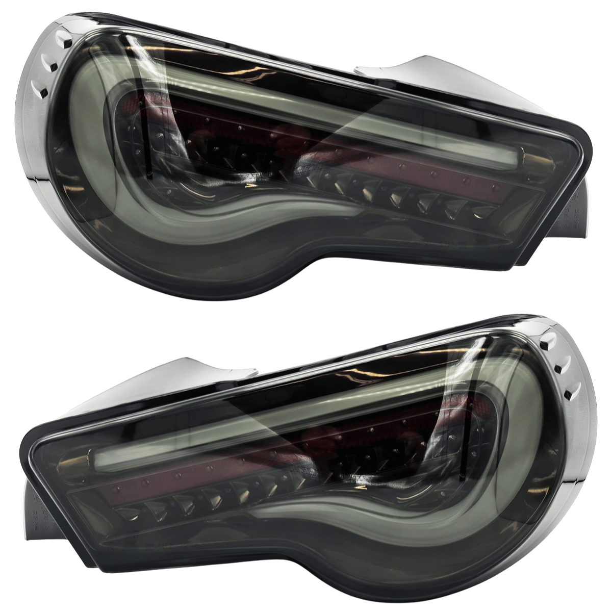 Schwarze LED Rückleuchten für Toyota GT86 / Subaru BRZ mit dynamischem Blinker
