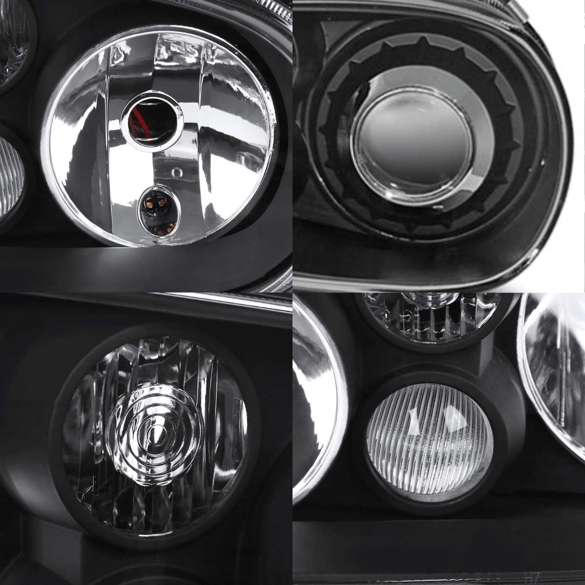 Scheinwerfer Set für VW Golf 4 IV R32 look schwarz 09.1997-09.2003