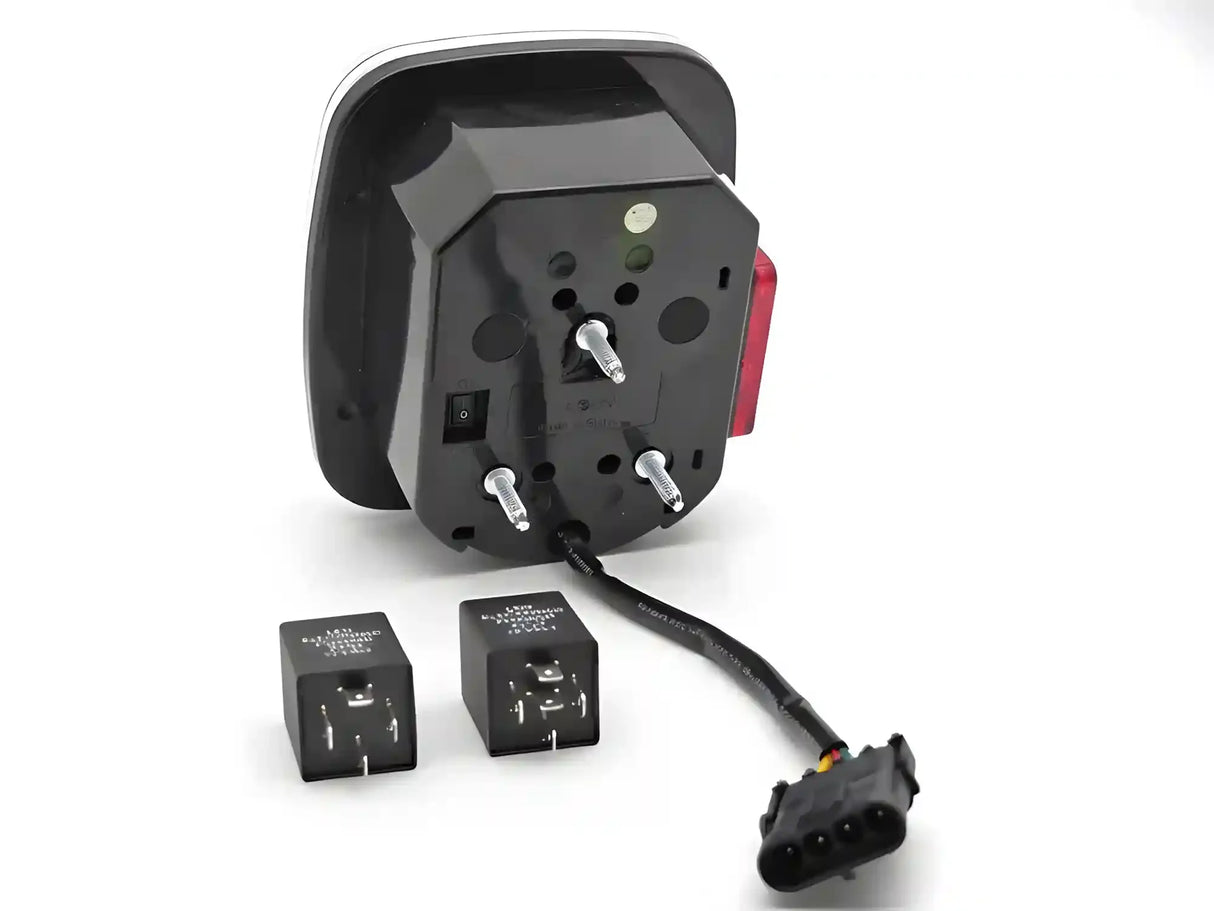 Voll LED Rückleuchten Set Smoke für Jeep Wrangler YJ 1991–1996 & TJ 1996–2006 mit dynamischem Blinker