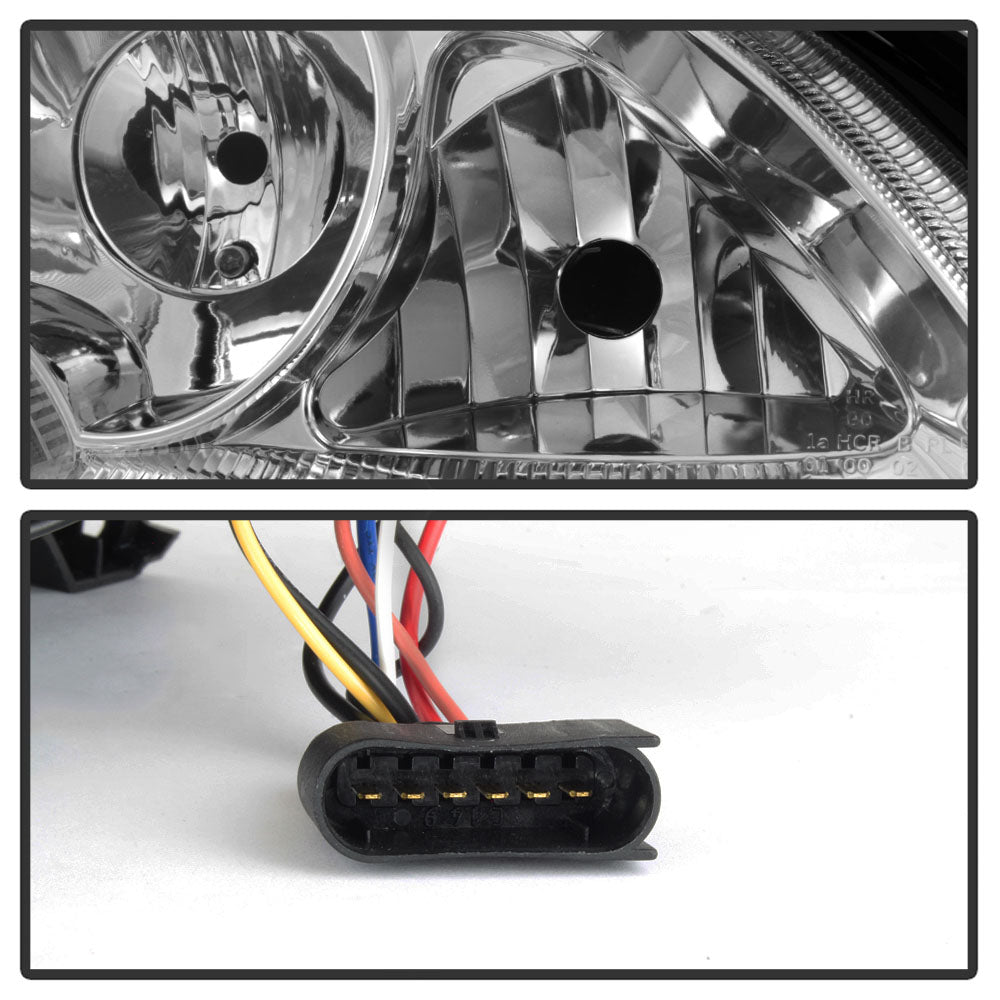 Chrom Scheinwerfer Set für Mercedes S-Klasse W220 Limousine 1998–2002