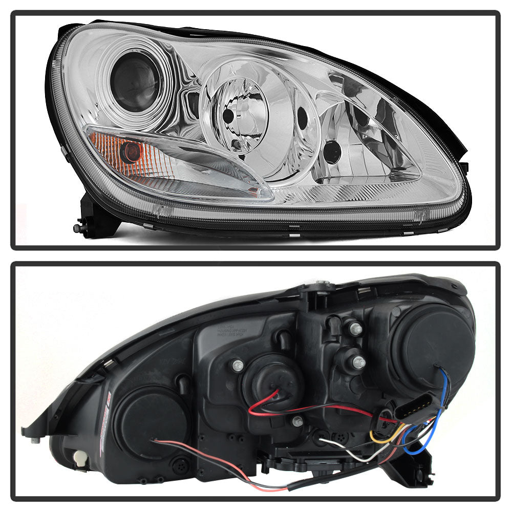 Chrom Scheinwerfer Set für Mercedes S-Klasse W220 Limousine 1998–2002
