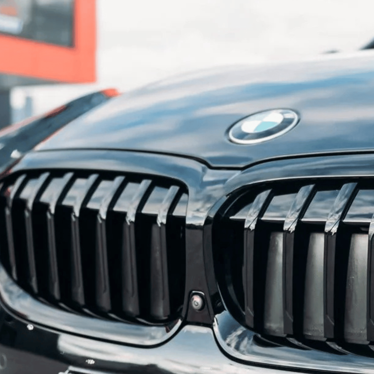 Sport Nieren Kühlergrill für BMW G20 G21 2019-2022 schwarz Glanz für Kamera