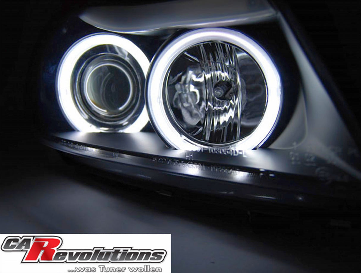 CCFL Angel Eyes Scheinwerfer Set für BMW 3er E90/E91 03.2005-08.2008-