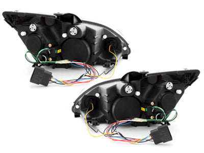 Led Scheinwerfer Set in chrom für Ford Focus C307 10.96-08.2000