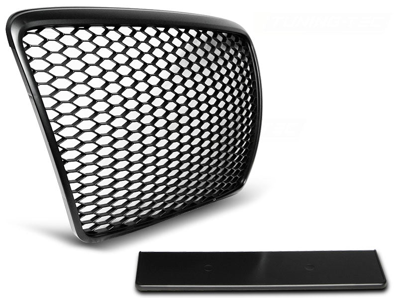 Sportgrill Waben Front Grill für AUDI A6 C6 2009-2011 schwarz