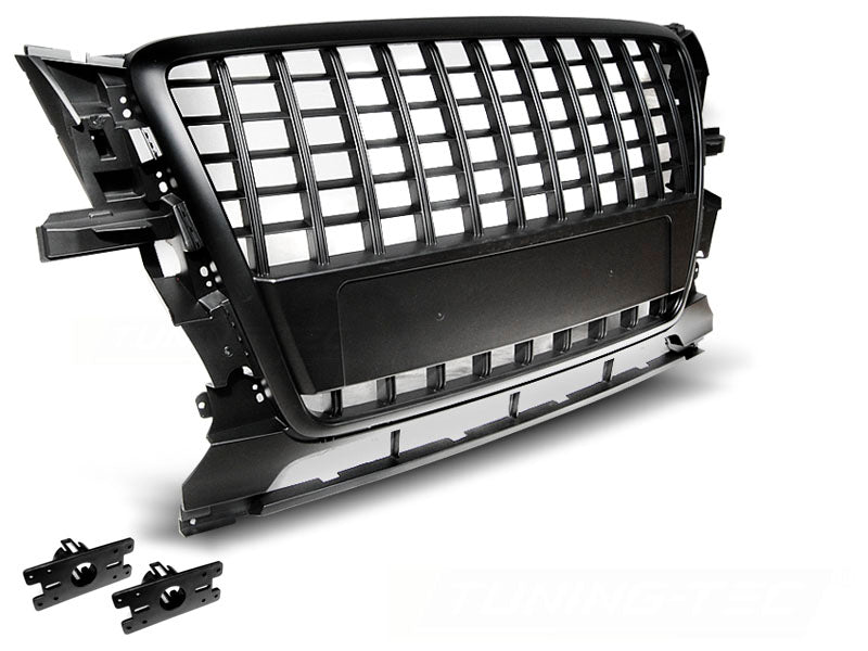 Sport Frontgrill schwarz für Audi Q5 8R 2008-2012, mit Halterungen