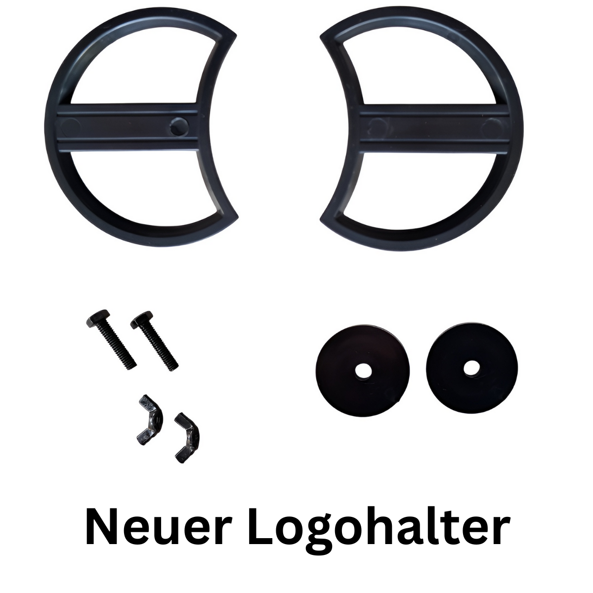 Frontgrill Wabengrill für Audi A4 B5 11.1994 - 09.2000 schwarz Sportgrill inkl. Logo Halter