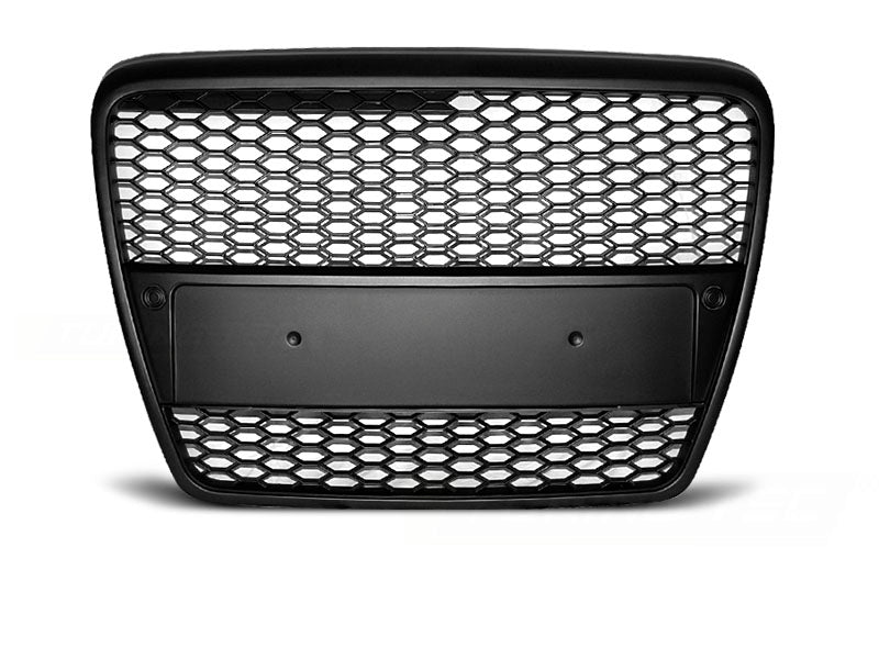 Sportgrill Kühlergrill für Audi A6 (C6) 2004.04-2008 matt schwarz Frontgrill
