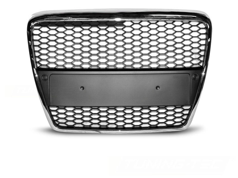 Sportgrill Waben Front Grill für Audi A6 (C6) 04.04-08 chrom