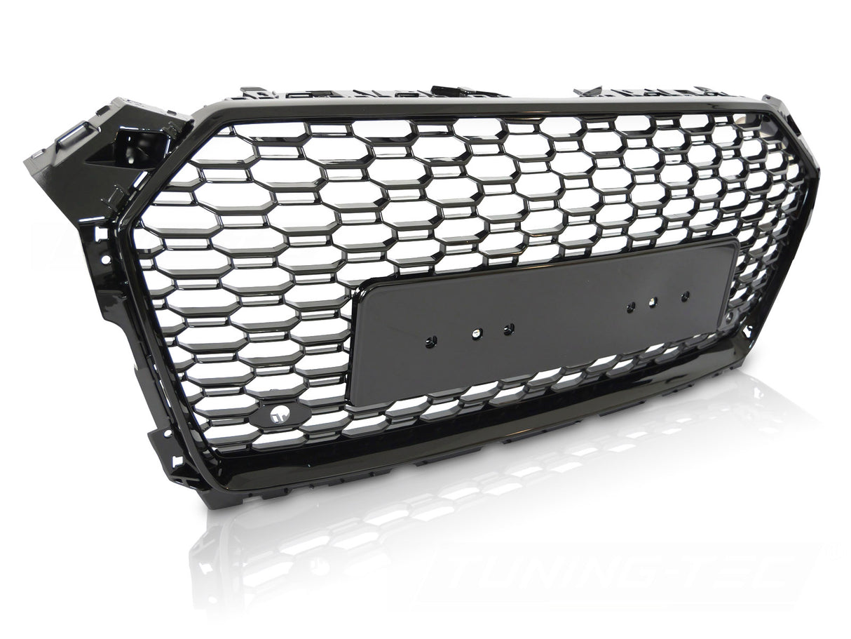 Frontgrill Sport Hochglanz Schwarz für Audi A5 F5 Coupe Sportback Cabrio 2016–2018 mit PDC-Halter - CR Tuning