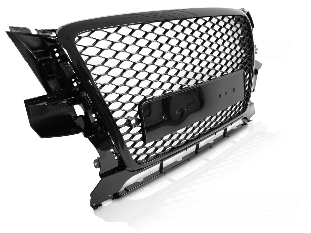 Sport Kühlergrill Audi Q5 8R 2008-2012 schwarz glänzend mit PDC Halterung