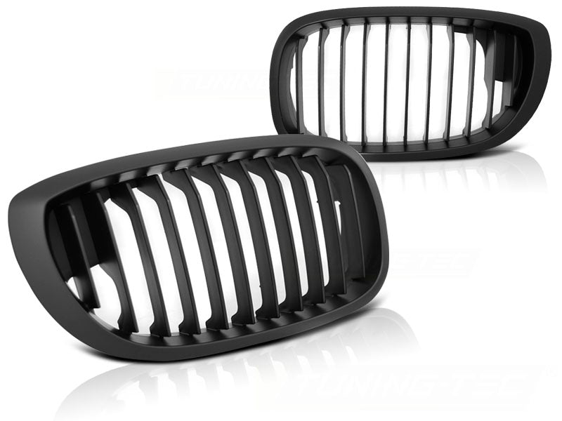 Sportgrill Schwarz für BMW 3er E46 Coupe Cabrio 2003-2006, Kühlergrill Tuning Zubehör