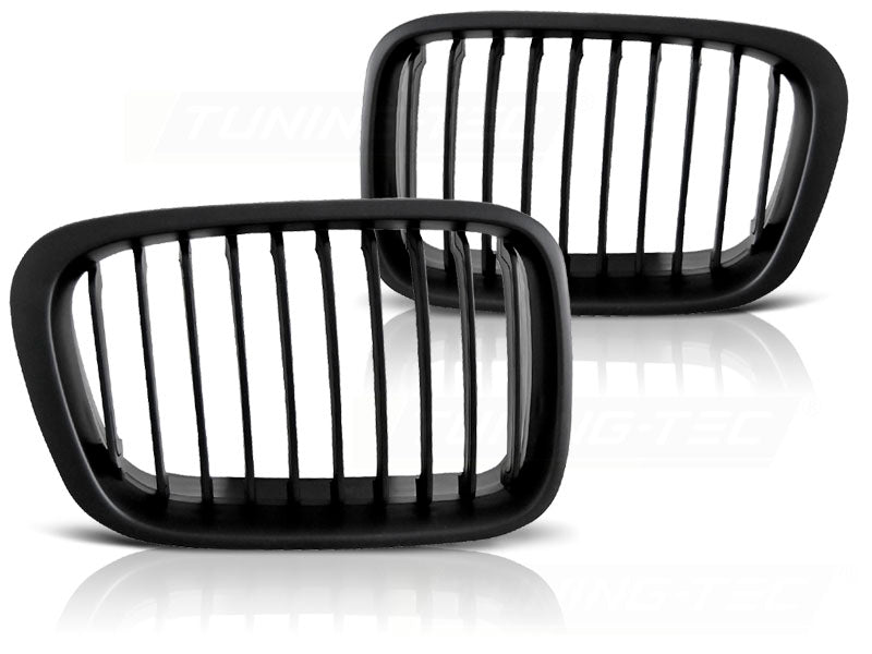 Schwarzes Frontgrill Set für BMW 3er E46 Limousine Touring Nieren Tuning Zubehör
