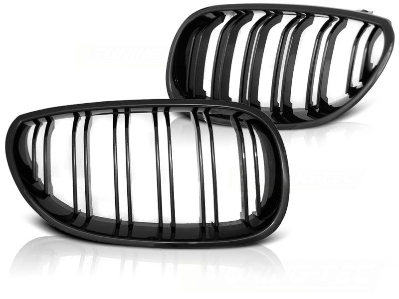 GRILL KÜHLERGRILL SET Passend für BMW Passend für BMW E60 E61 5er SCHWARZ GLÄNZEND NIEREN ERSATZ