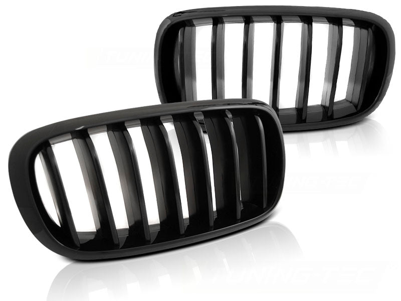 Sport Kühlergrill Set schwarz Glanz für BMW X5 F15 X6 F16, Frontgrill Tuning