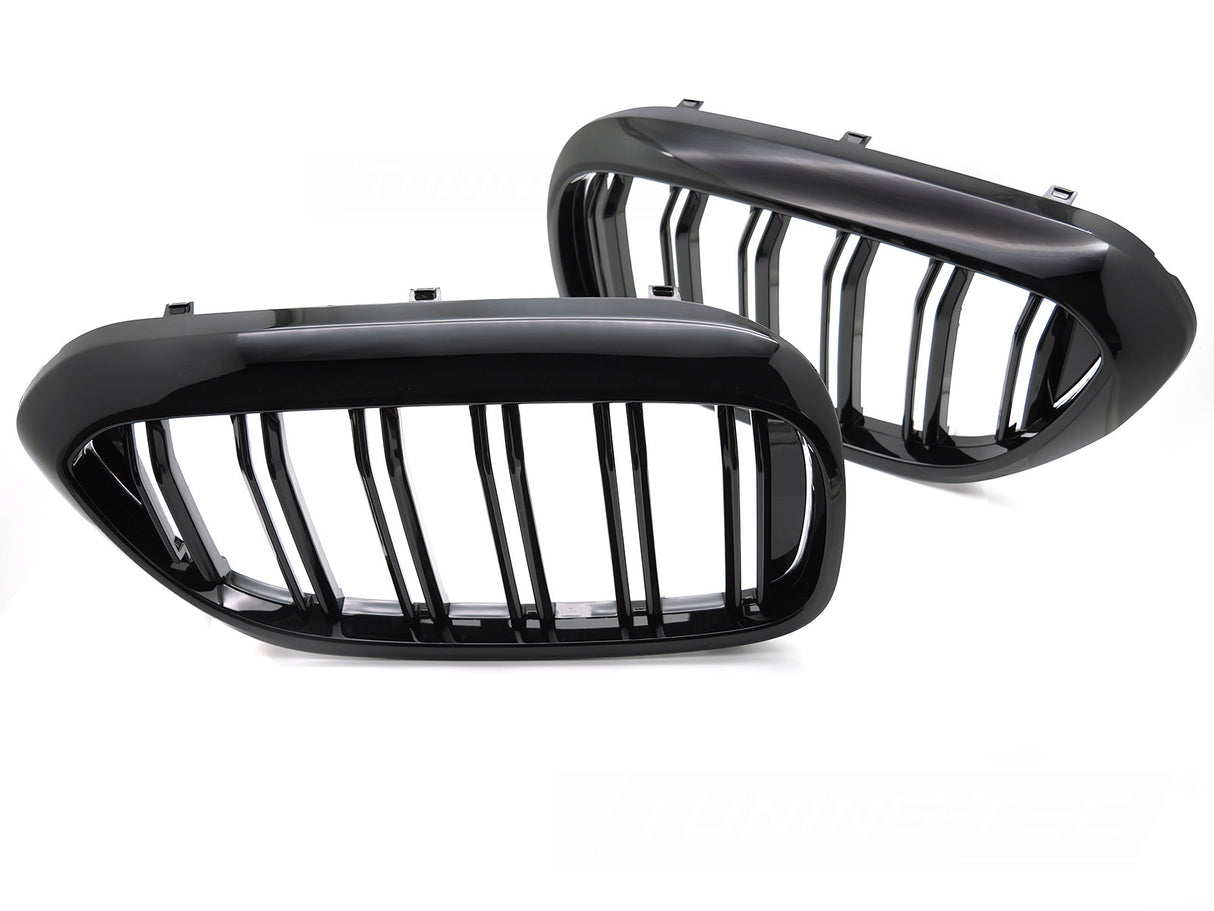 Glanz schwarzer Sport Frontgrill Doppelsteg Nieren für BMW 5er G30 G31 Tuning