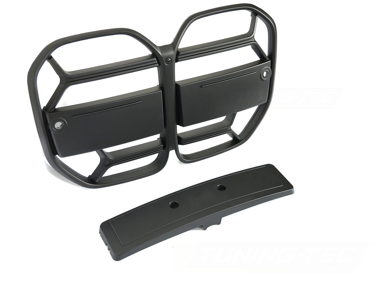 Sport Frontgrill Schwarz für BMW G22 G23 2020- Kühlergrill mit Kameraöffnung