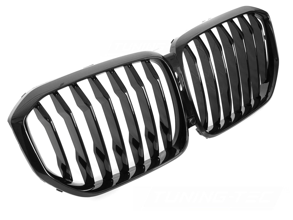 Sportgrill Nieren für BMW X5 G05 2019-2022, glänzend schwarzer Kühlergrill