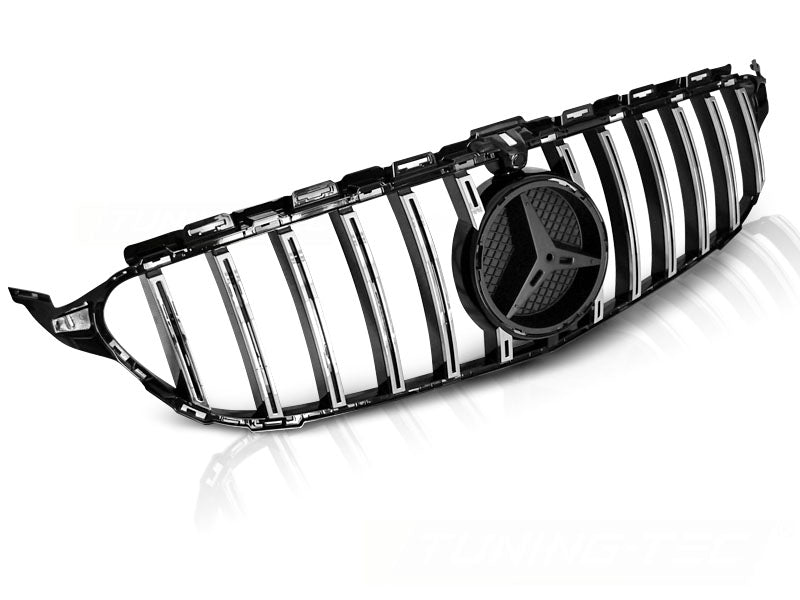 Sport Kühlergrill für Mercedes W205 2014-2018 schwarz Glanz Chrom - CR Tuning