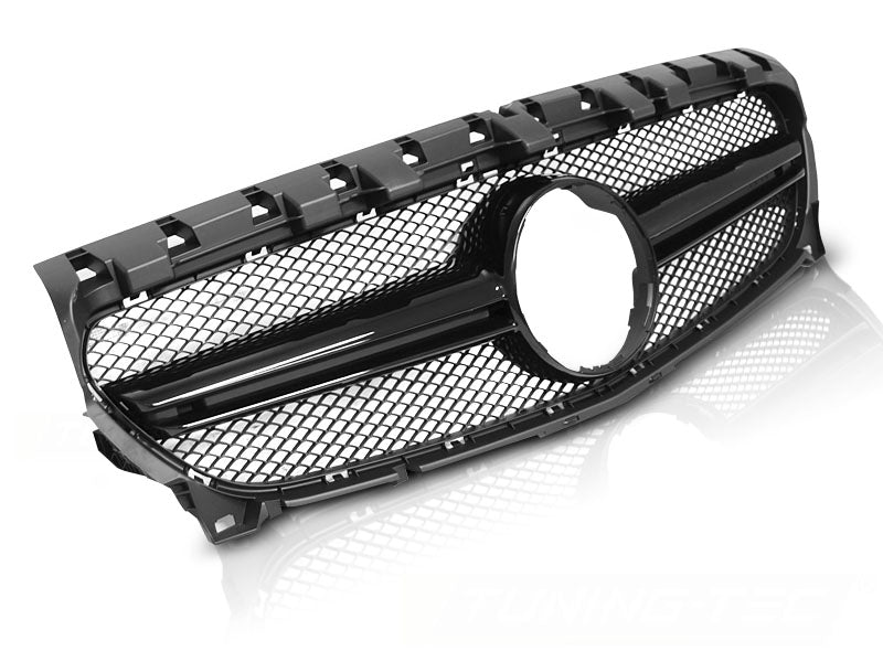 Sport Kühlergrill Glanz Schwarz für Mercedes CLA W117 2013-2019 Front Grill - CR Tuning