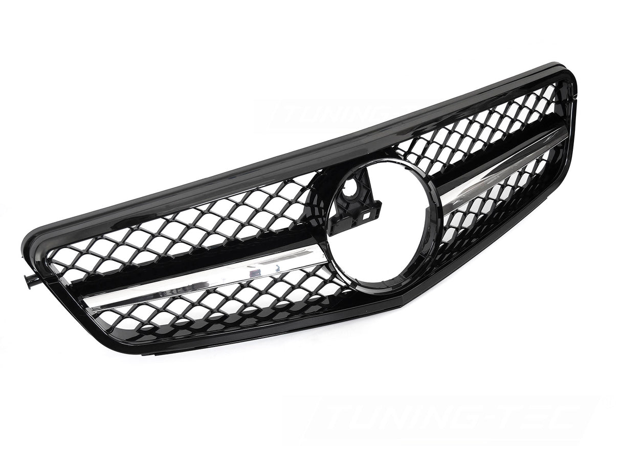 Sport Kühlergrill schwarz Glanz Chrom für Mercedes C-Klasse W204 07-14 - CR Tuning