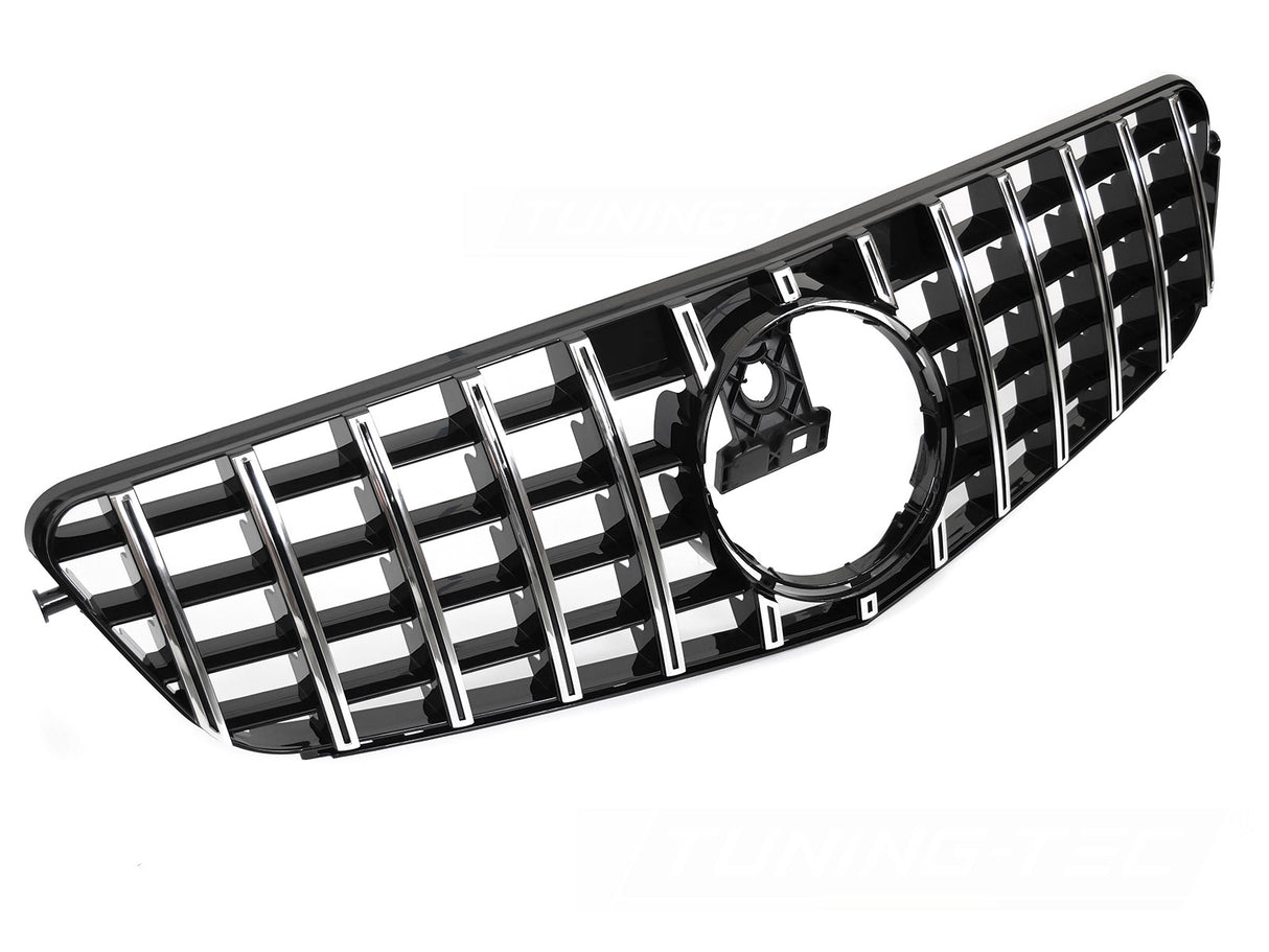 Sport Grill für Mercedes C-Klasse W204 S204 2007-2014 schwarz chrom - CR Tuning