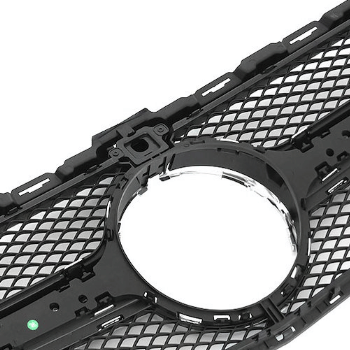 Kühlergrill für Mercedes C-Klasse W205 S205 C205 A205 2014-2018 schwarz silber - CR Tuning