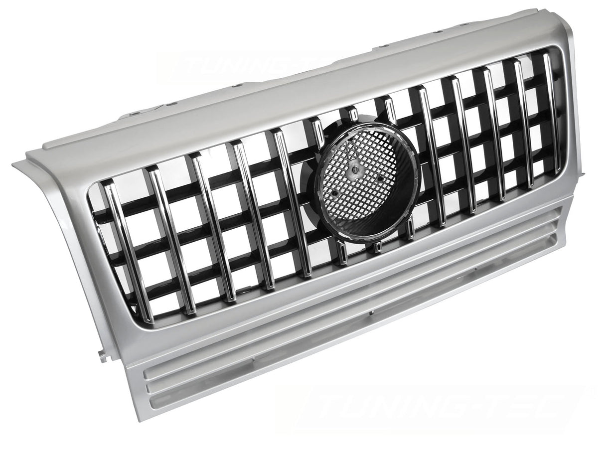 Sport Kühlergrill W464 für Mercedes G-Klasse W463 1990-2012 Silber Chrom - CR Tuning