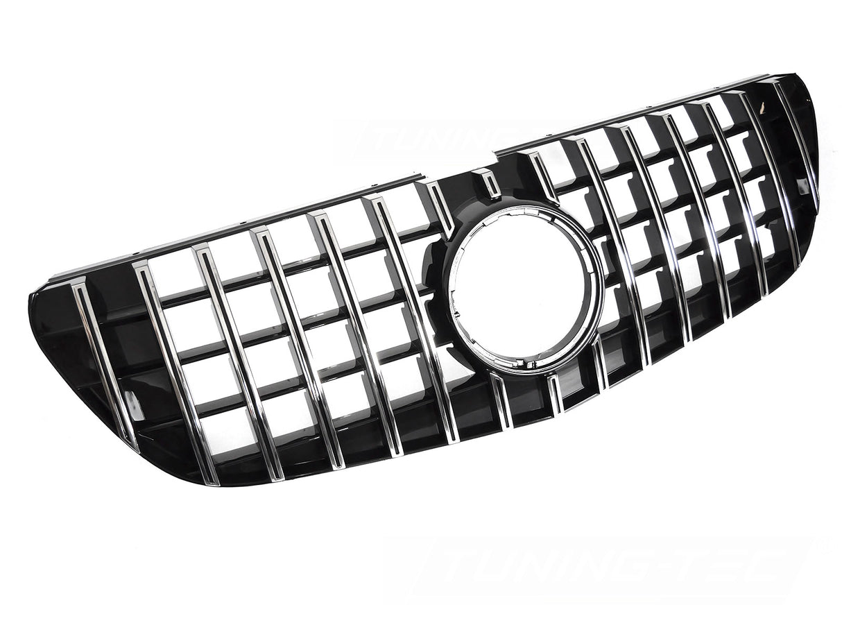 Sport Kühlergrill Mercedes Vito W447 2014-2019 schwarz chrom mit Sternaufnahme