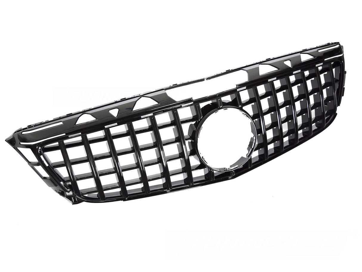 Sport Kühlergrill schwarz Glanz für Mercedes CLS C218 2011-2014 mit Sternaufnahme