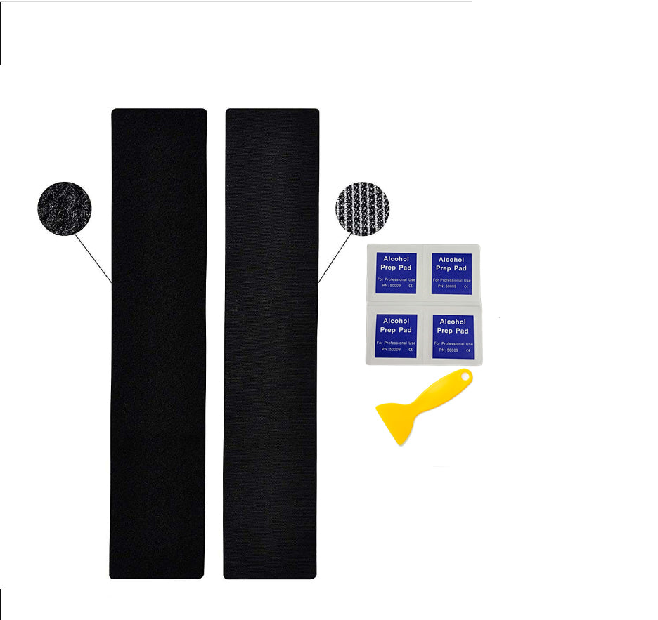 2x Auto und Motorrad Kennzeichenhalter Klett Set rahmenlos