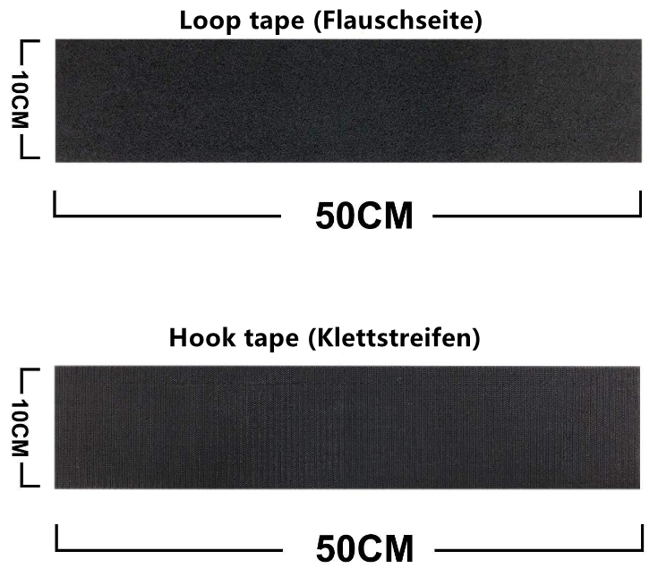 2x Auto und Motorrad Kennzeichenhalter Klett Set rahmenlos