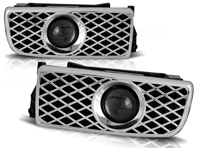 Chrom Nebelscheinwerfer Set für BMW 3er E36 1990-1999 H3 Leuchtmittel