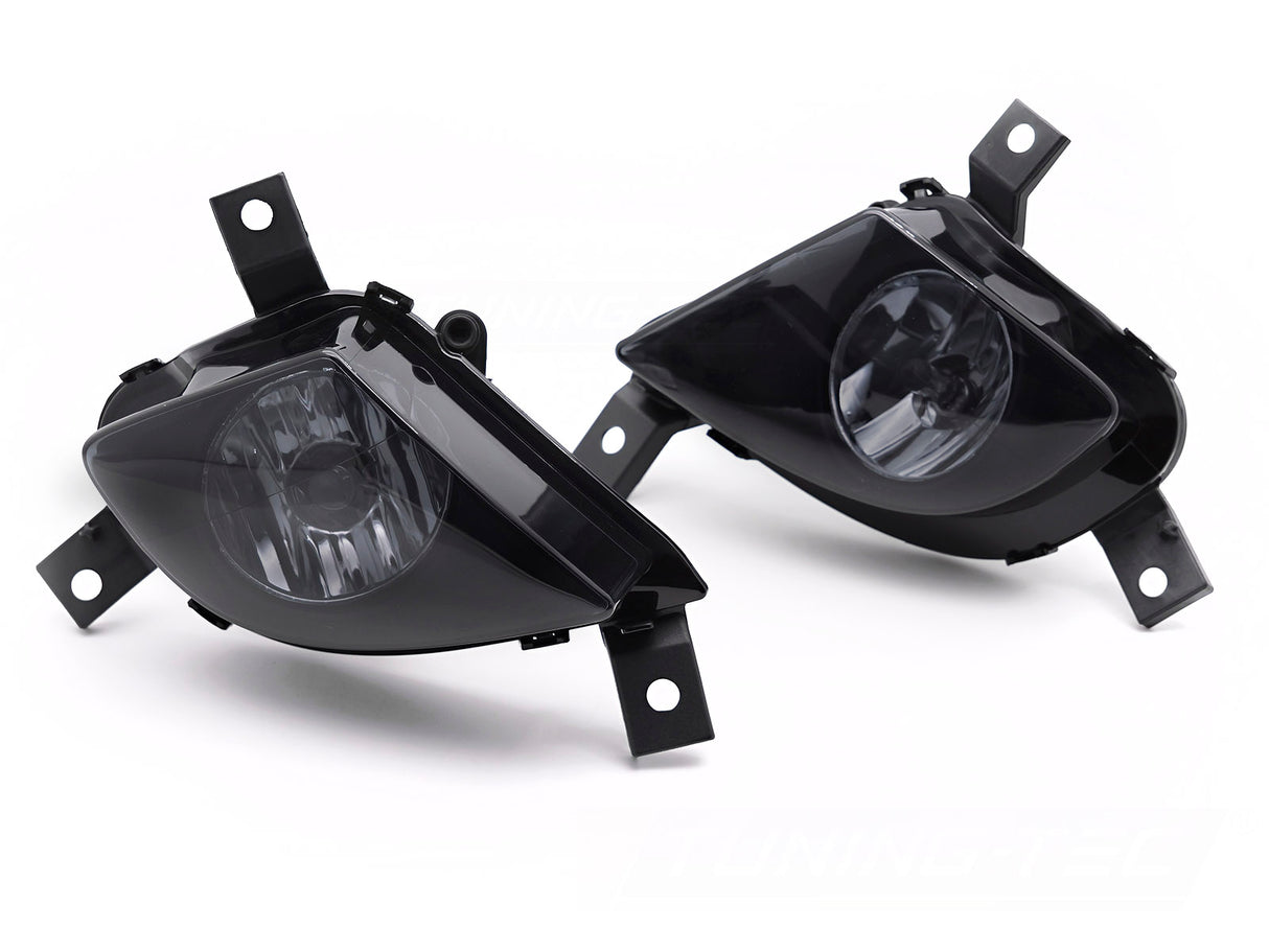 Nebelscheinwerfer Set H8 Leuchtmittel inklusive schwarz glänzend für BMW E90 E91 LCI