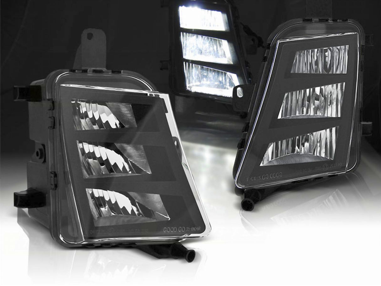 Sport LED Nebelscheinwerfer Set Schwarz für VW Golf 7 VII 2013–2017 für GTI Stoßstange