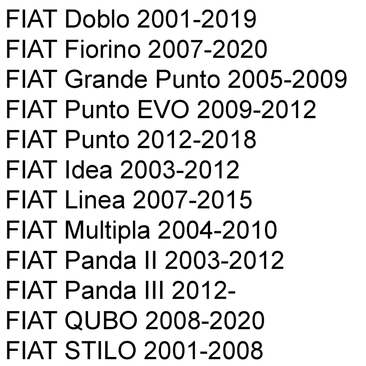 Dynamische LED Seitenblinker Set in schwarz für Fiat Stilo Panda Punto