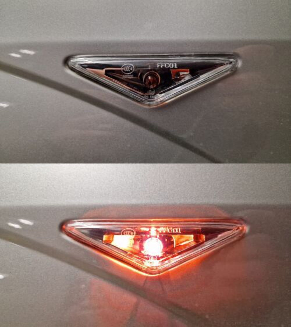 Seitenblinker Für Ford Focus MK1, MONDEO MK3 Klarglas chrom