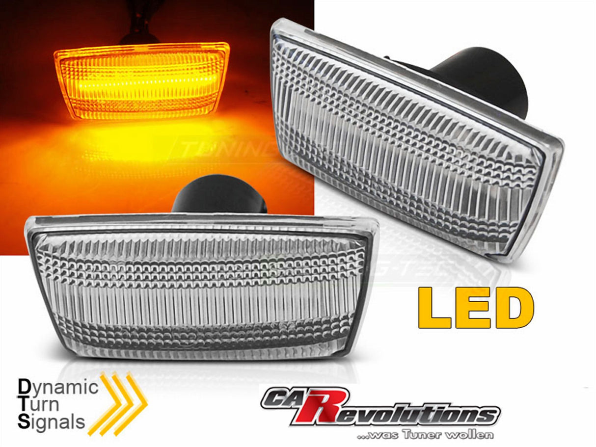 Für Opel Astra H Corsa D Insignia Zafira B LED dynamische Lauflicht Seitenblinker in weiß