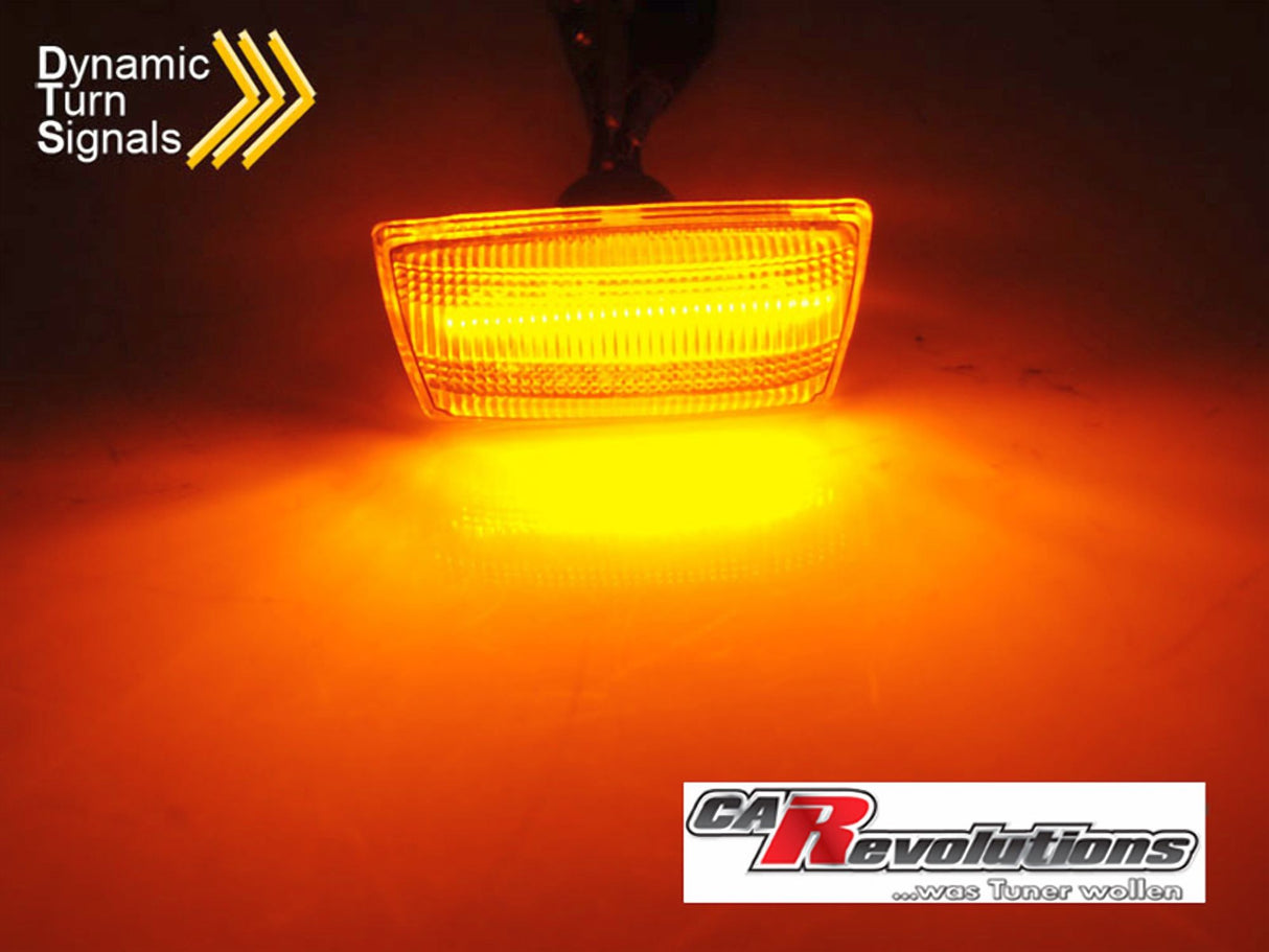 Für Opel Astra H Corsa D Insignia Zafira B LED dynamische Lauflicht Seitenblinker in weiß