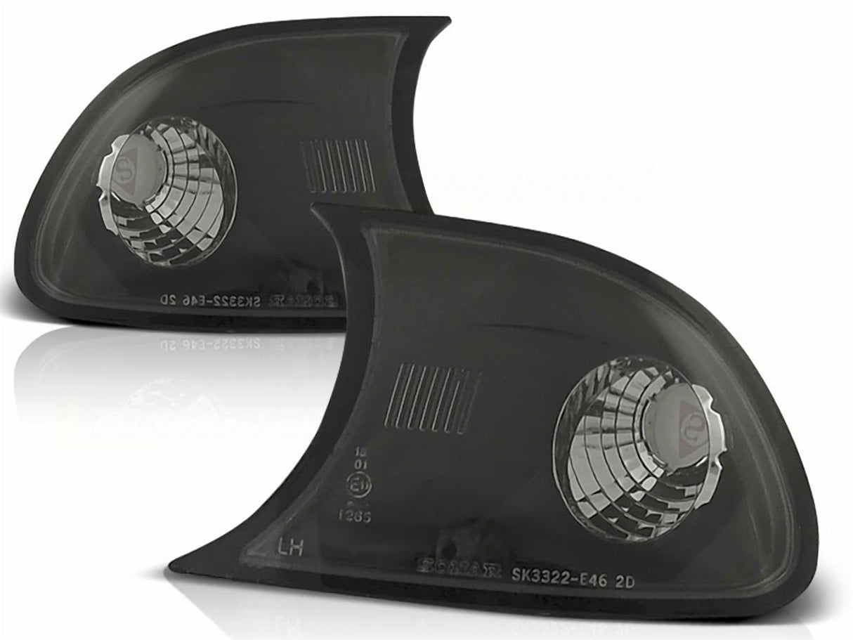 Frontblinker Set für BMW E46 04.1999-08.2001 COUPE schwarz