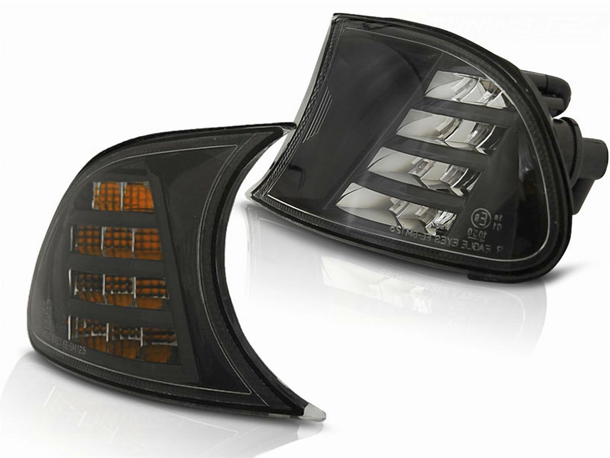 LED Frontblinker Set Schwarz für BMW 3er E46 Coupé & Cabrio 1999–2001