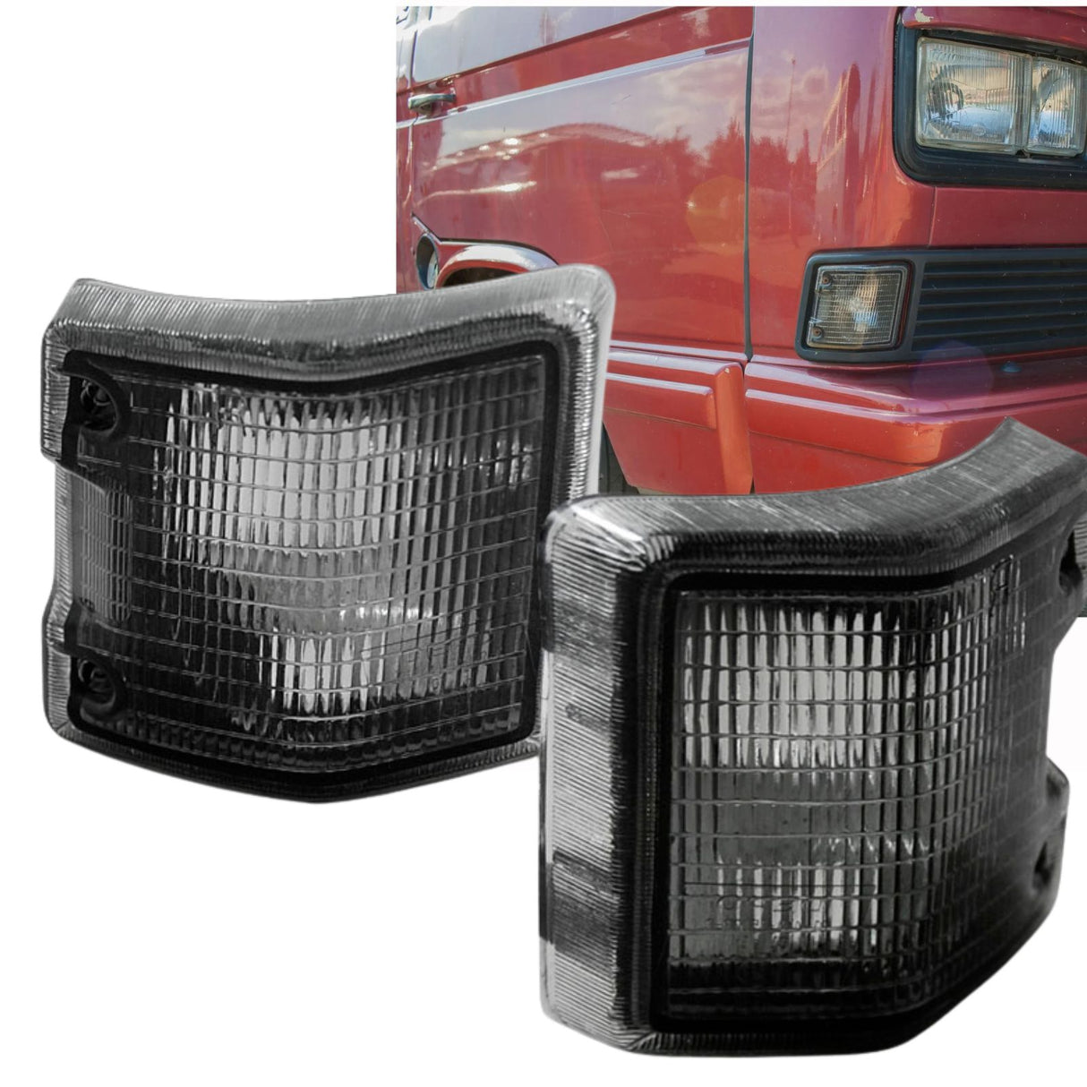 Frontblinker schwarz getönt rauchglas smoke für VW T3 1979 bis 1992