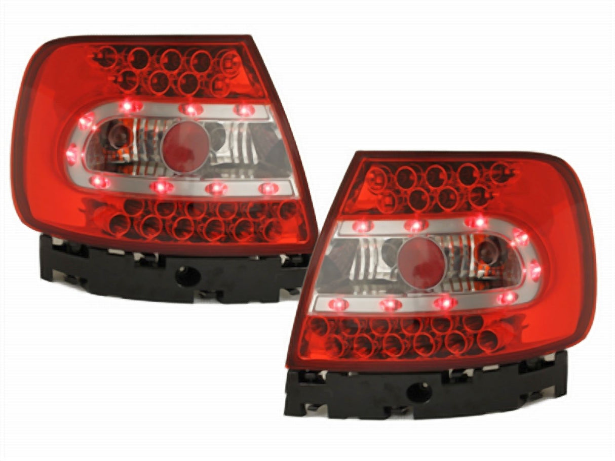 LED Rückleuchten rot chrom Audi A4 B5 1994-2000 Tuning Zubehör