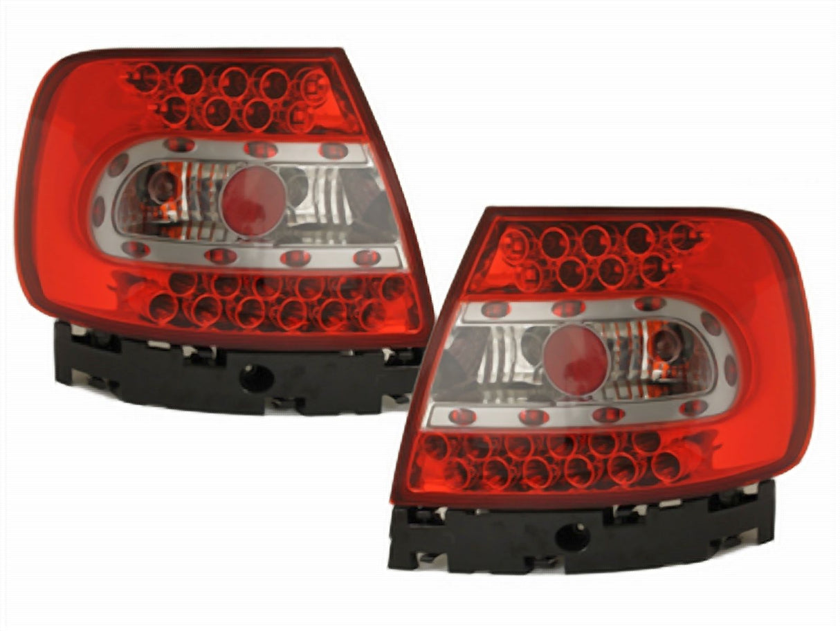 LED Rückleuchten für VW Golf 6 rot mit Chromrahmen und vielen LEDs