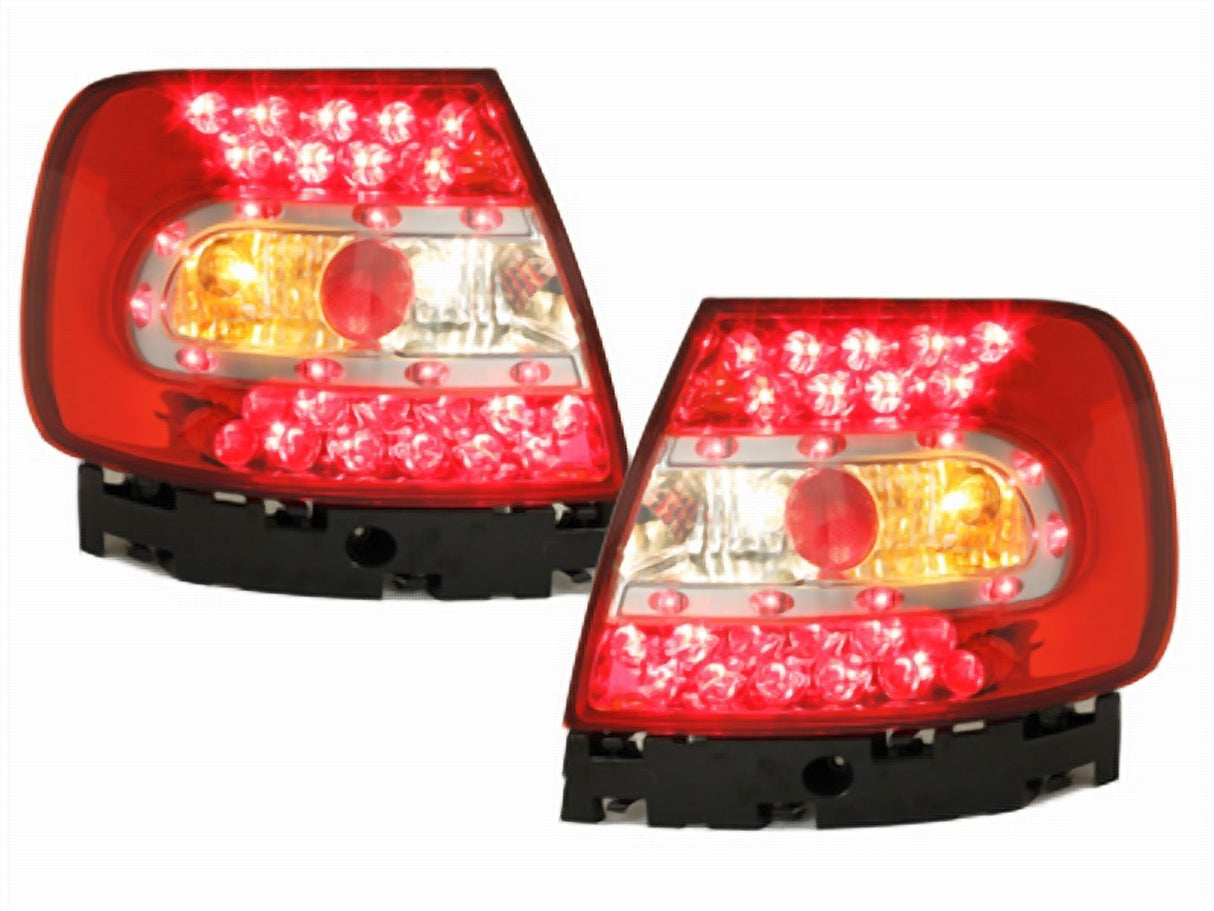 LED Rückleuchten für VW Golf 4 rot mit Klarglas und Blinker, Paar