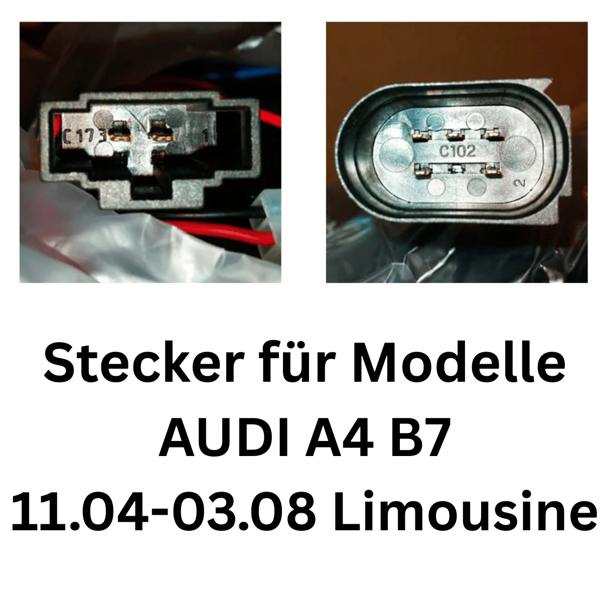 Stecker für Audi A4 B7 Limousine 11.04-03.08, KFZ-Tuning Zubehör, Scheinwerfer-Anschluss