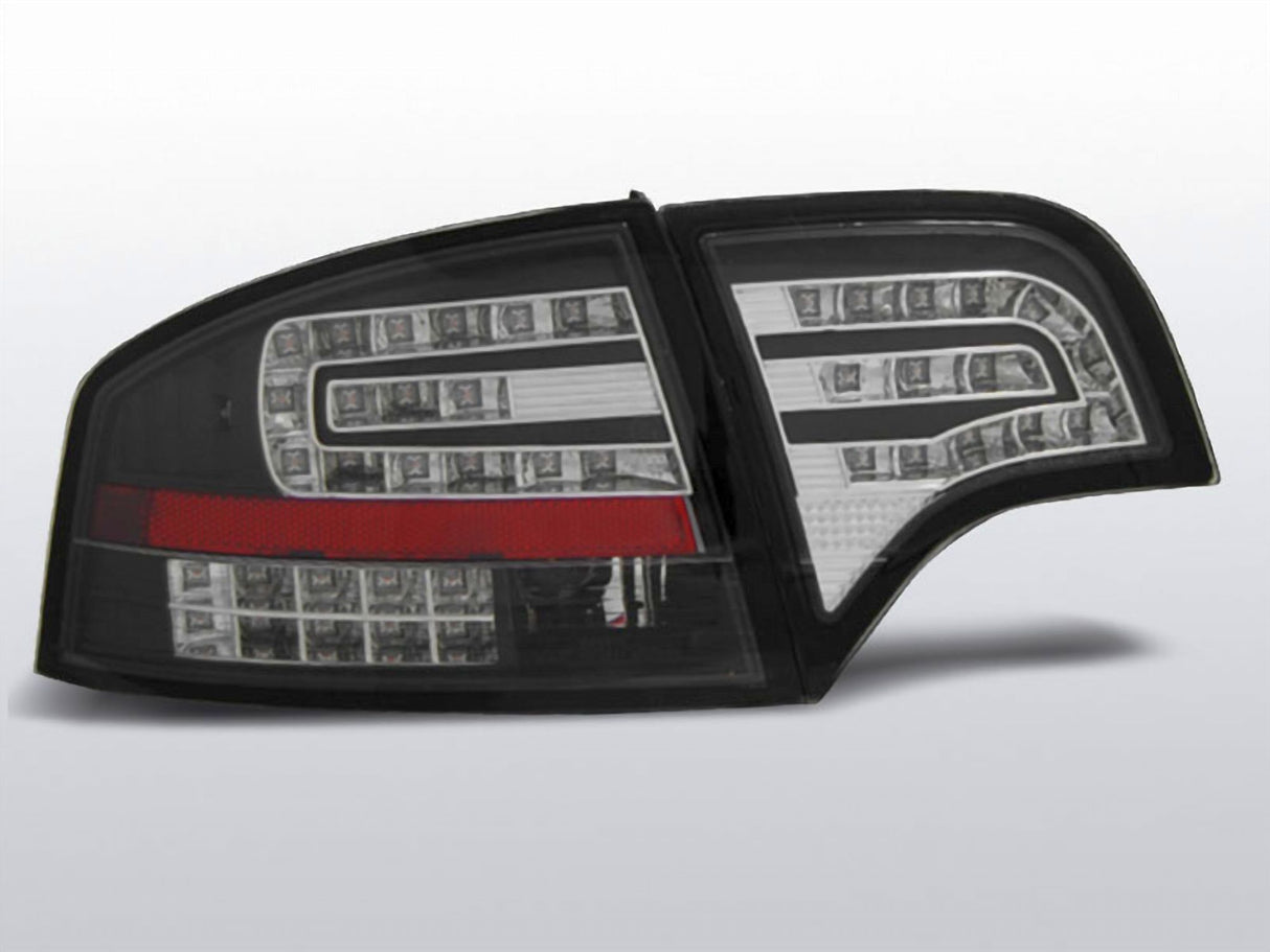 LED Rückleuchten für Audi A4 B8 8K Facelift schwarz rot mit Blinker und Rückfahrscheinwerfer